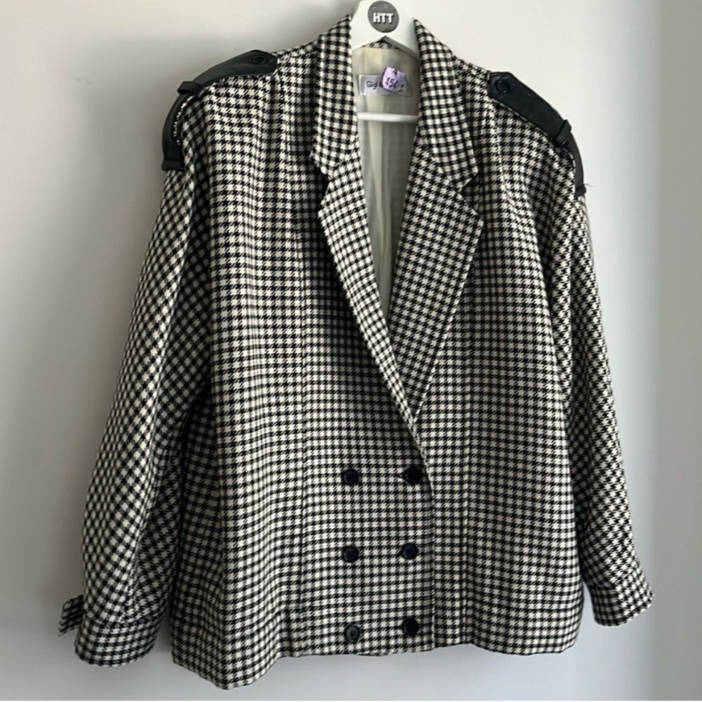 Vintage Houndstooth Blazer